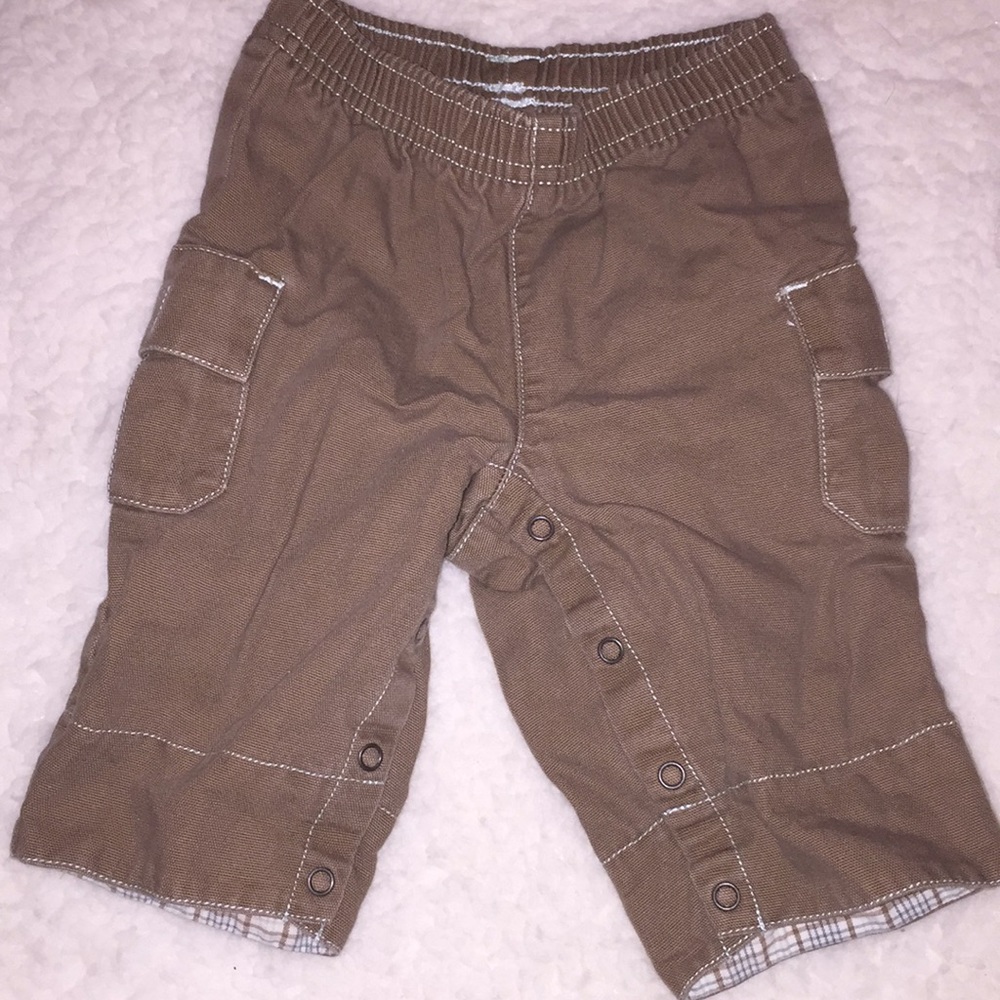 Janie and Jack Brown Cargo Pants 0-3 months